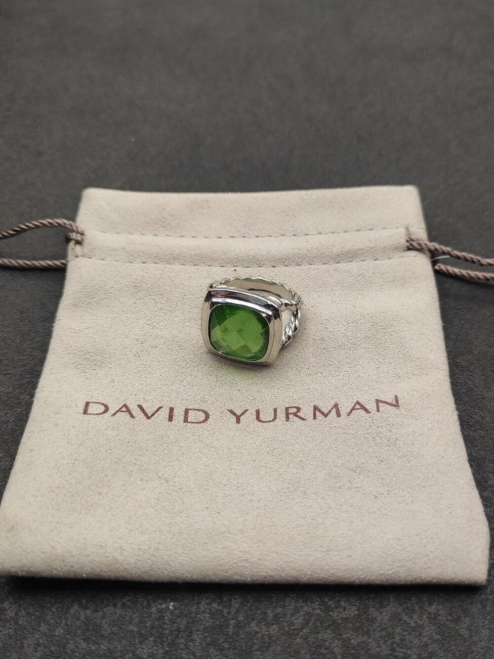 David Yurman 925 Silver Rings with Original Pouch